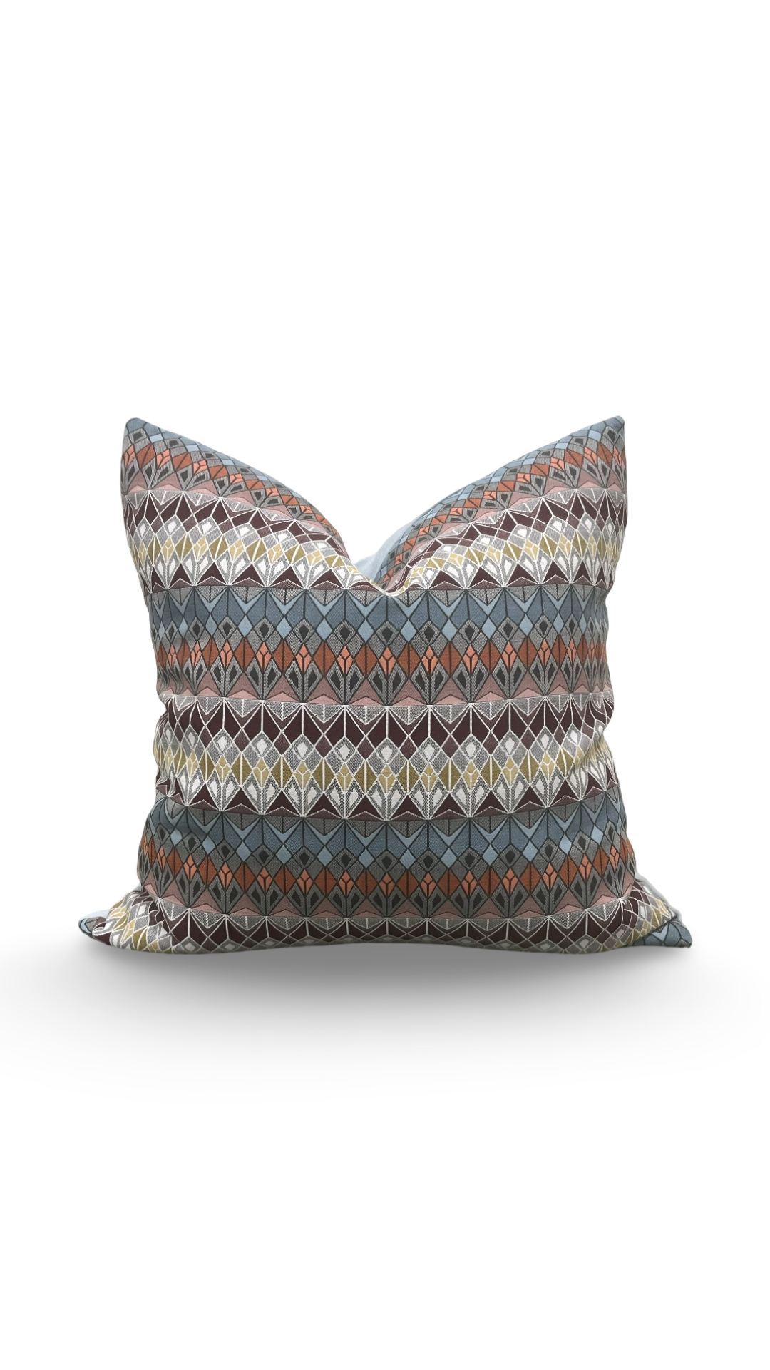 Colorful Decorative Pillow Vitreum Mookaite Jasper 18x18" Knife Edge Cover