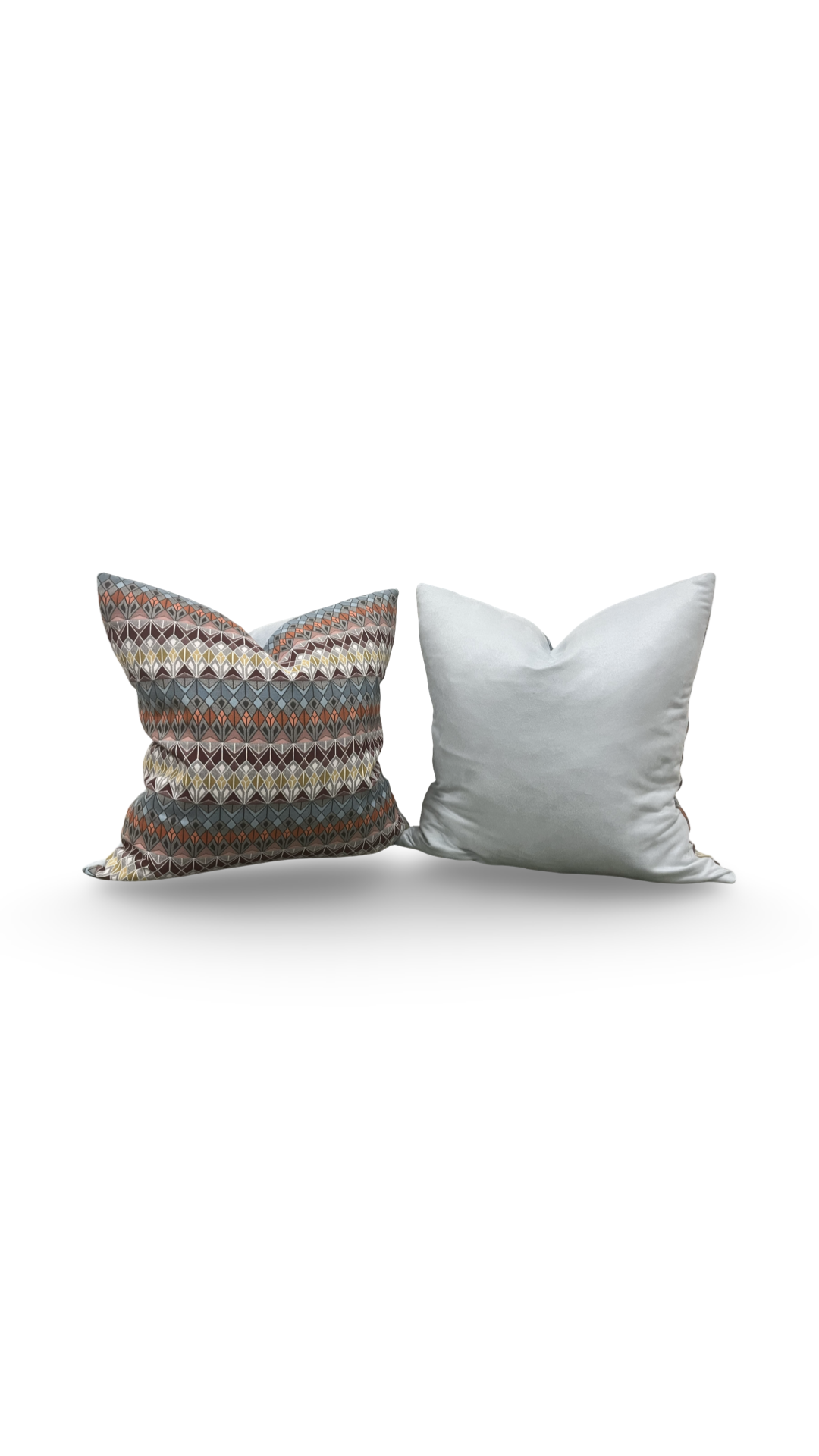 Colorful Decorative Pillow Vitreum Mookaite Jasper 20x20" Knife Edge Cover