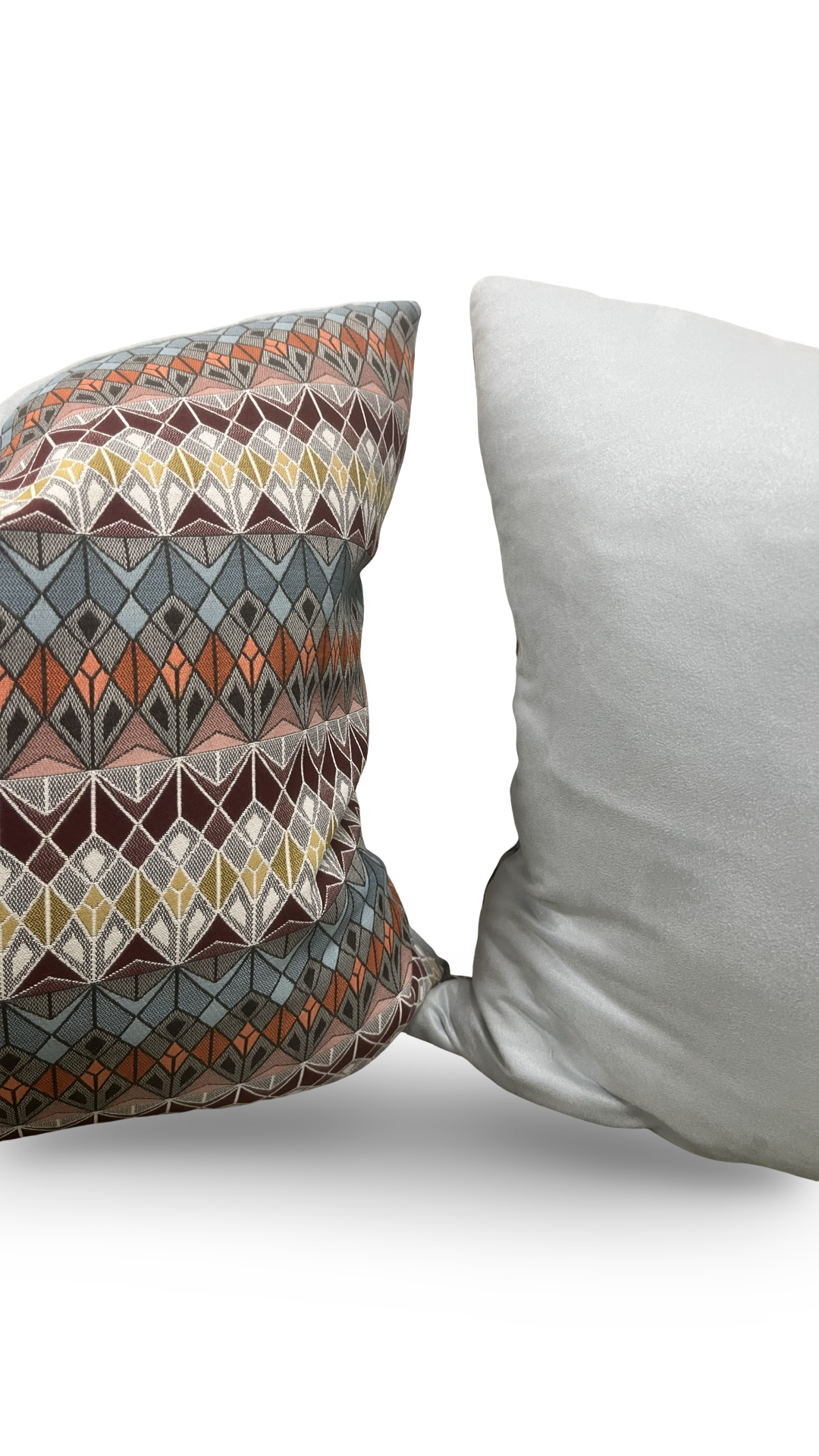 Colorful Decorative Pillow Vitreum Mookaite Jasper 20x20" Knife Edge Cover