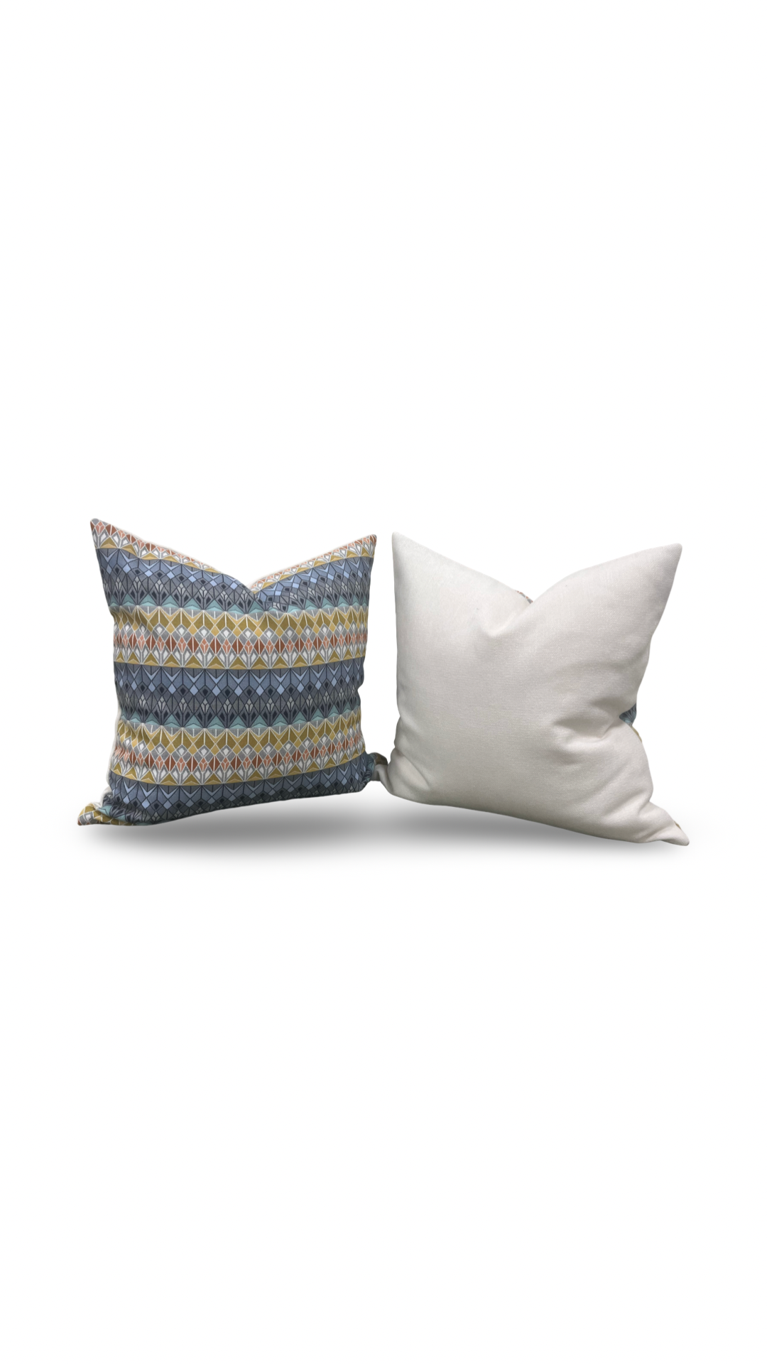 Vitreum Toscanini Glass 20x20" Knife Edge Decorative Throw Pillow