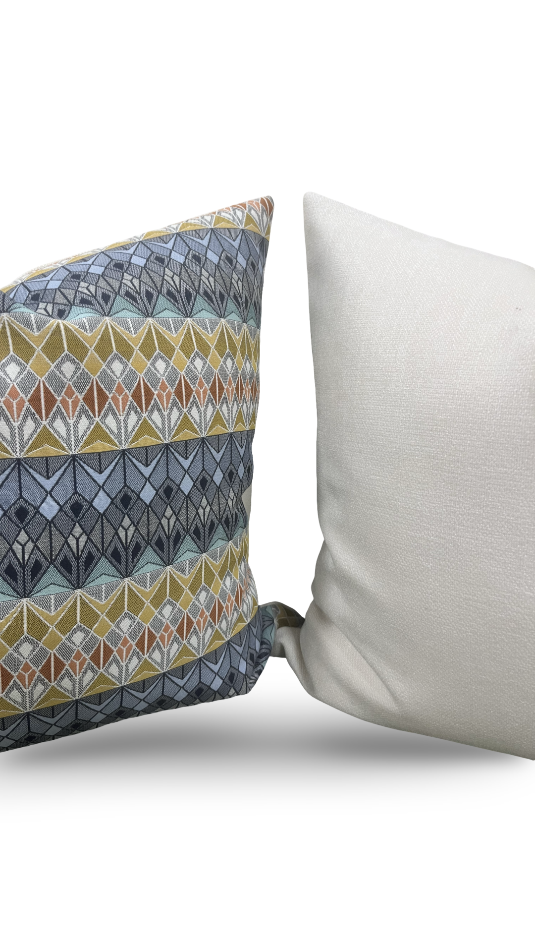 Vitreum Toscanini Glass 20x20" Knife Edge Decorative Throw Pillow