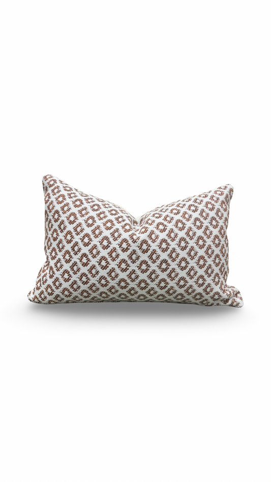 Luxury Pillow Yak Naranja 12x18" Knife Edge Decorative Lumbar Pillow