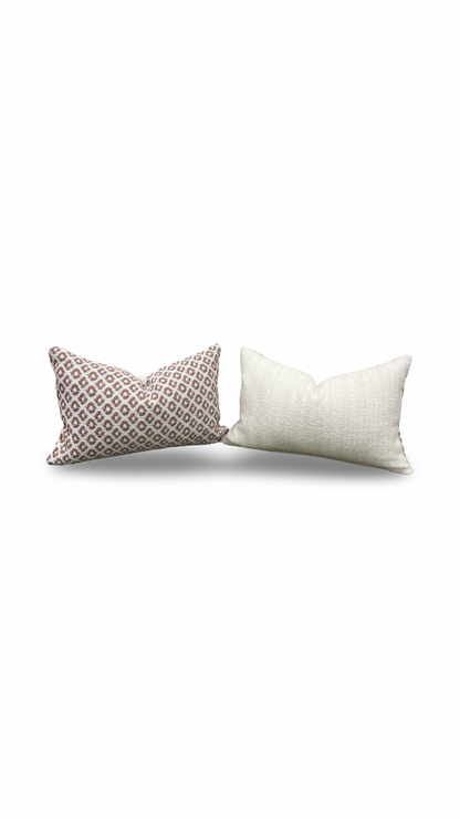Luxury Pillow Yak Naranja 12x18" Knife Edge Decorative Lumbar Pillow