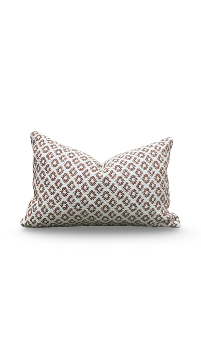 Luxury Pillow Yak Naranja 12x18" Knife Edge Decorative Lumbar Pillow