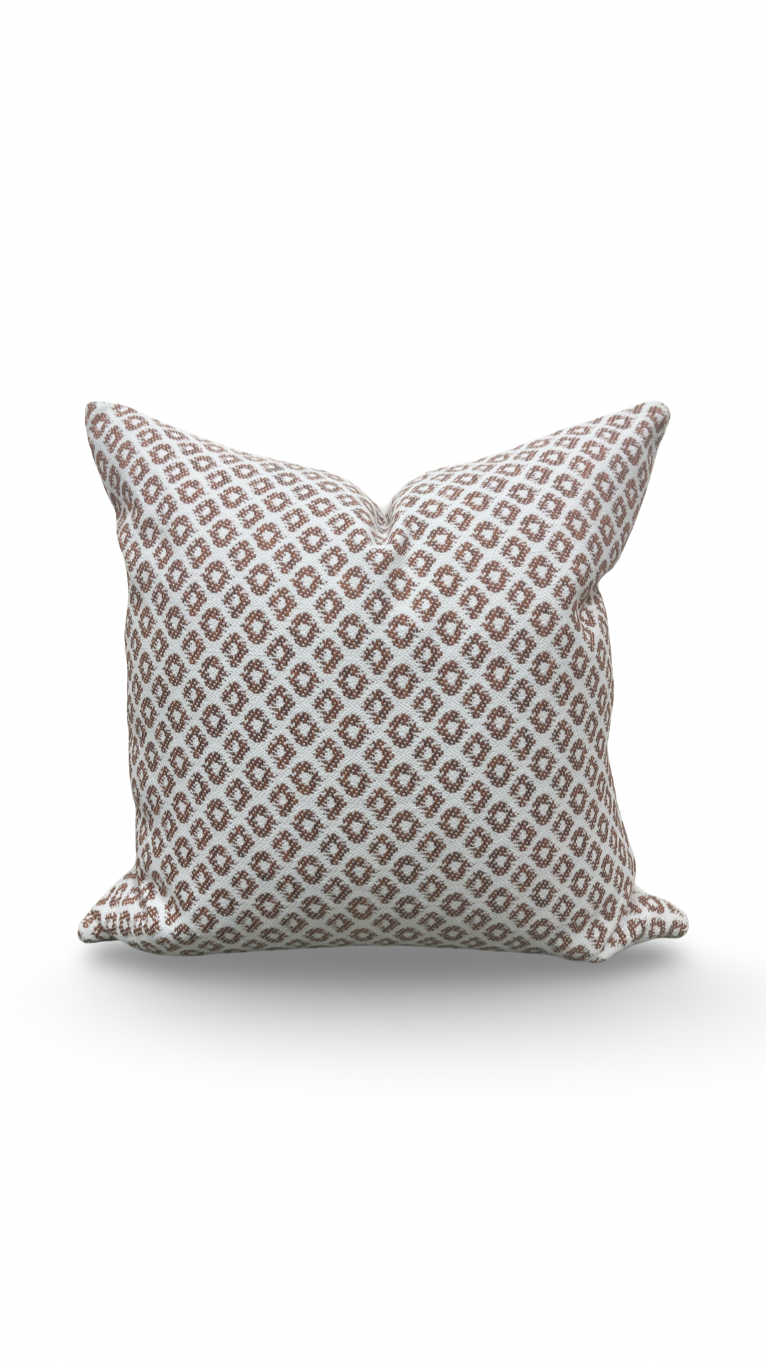 Designer Fabric Yak Naranja 22x22" Knife Edge Decorative Throw Pillow