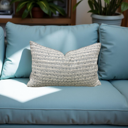 Burks Bluebell 12X18" Knife Edge Decorative Lumbar Pillow