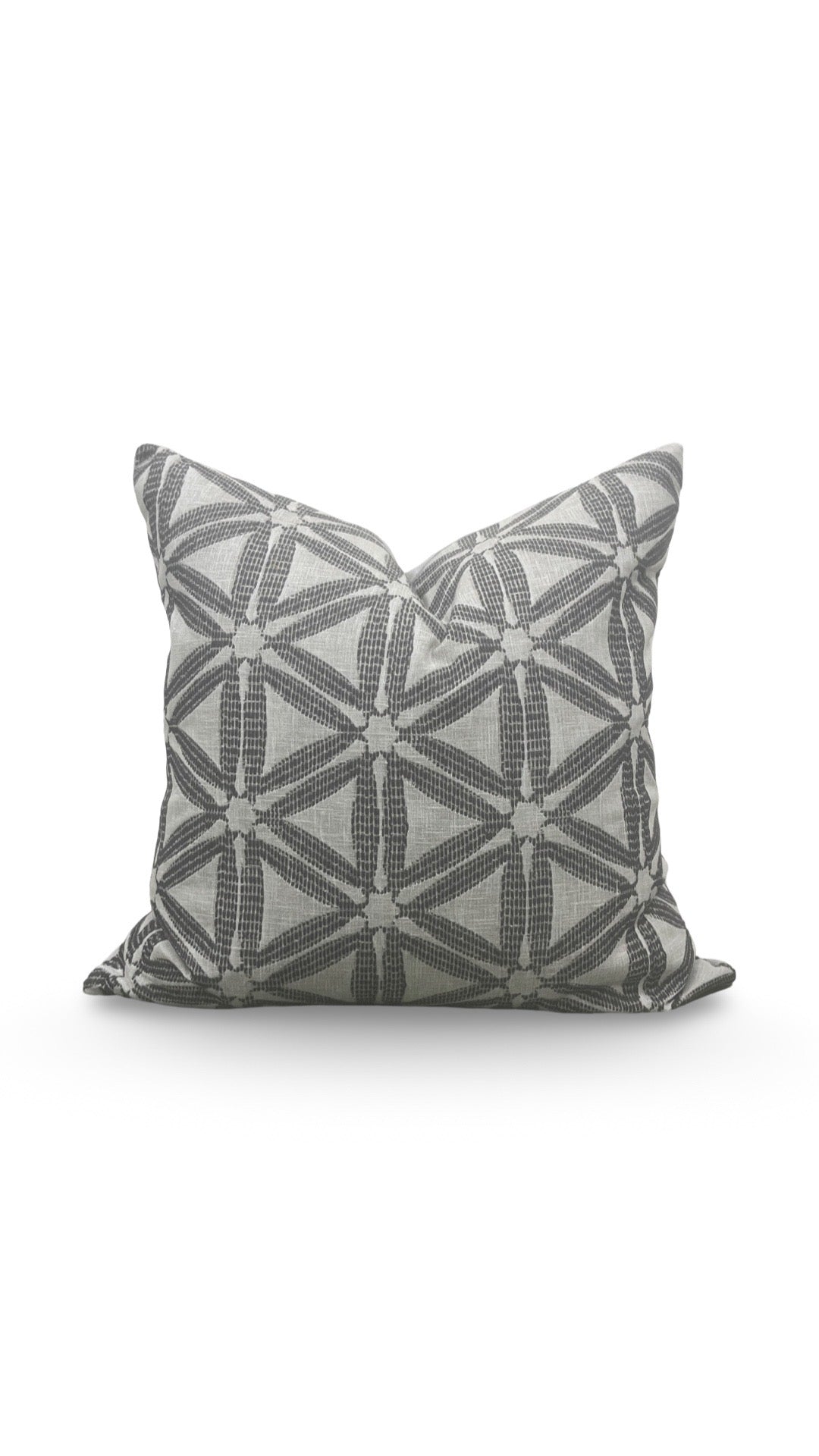 Decorative Pillow Delta Charcoal 20x20" Knife Edge Cover