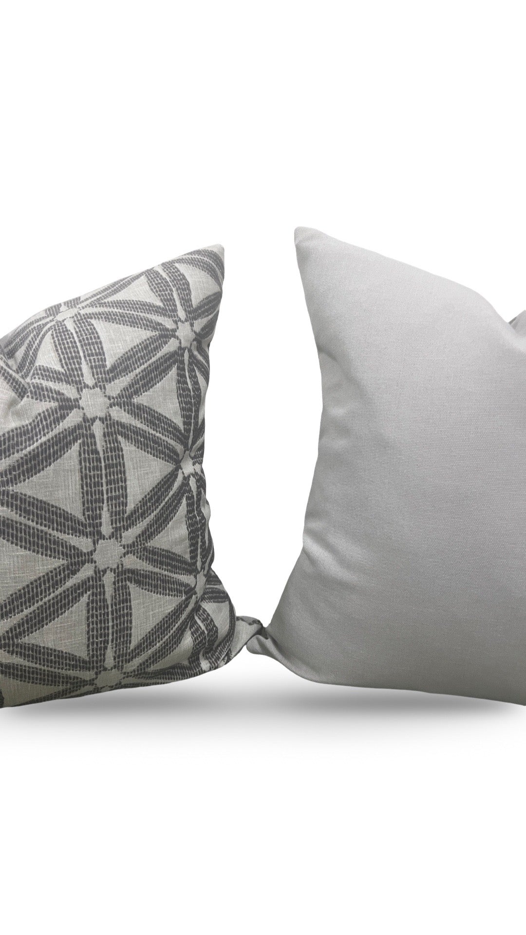 Decorative Pillow Delta Charcoal 20x20" Knife Edge Cover