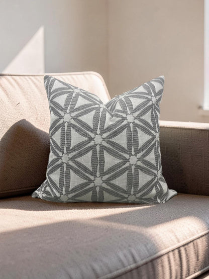 Decorative Pillow Delta Charcoal 20x20" Knife Edge Cover