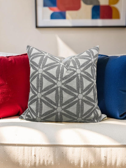 Decorative Pillow Delta Charcoal 20x20" Knife Edge Cover