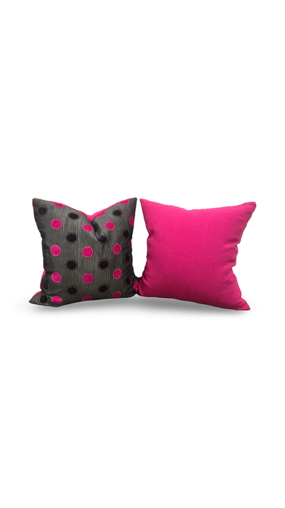 Bolero Pink 20x20" Knife Edge Decorative Pillow