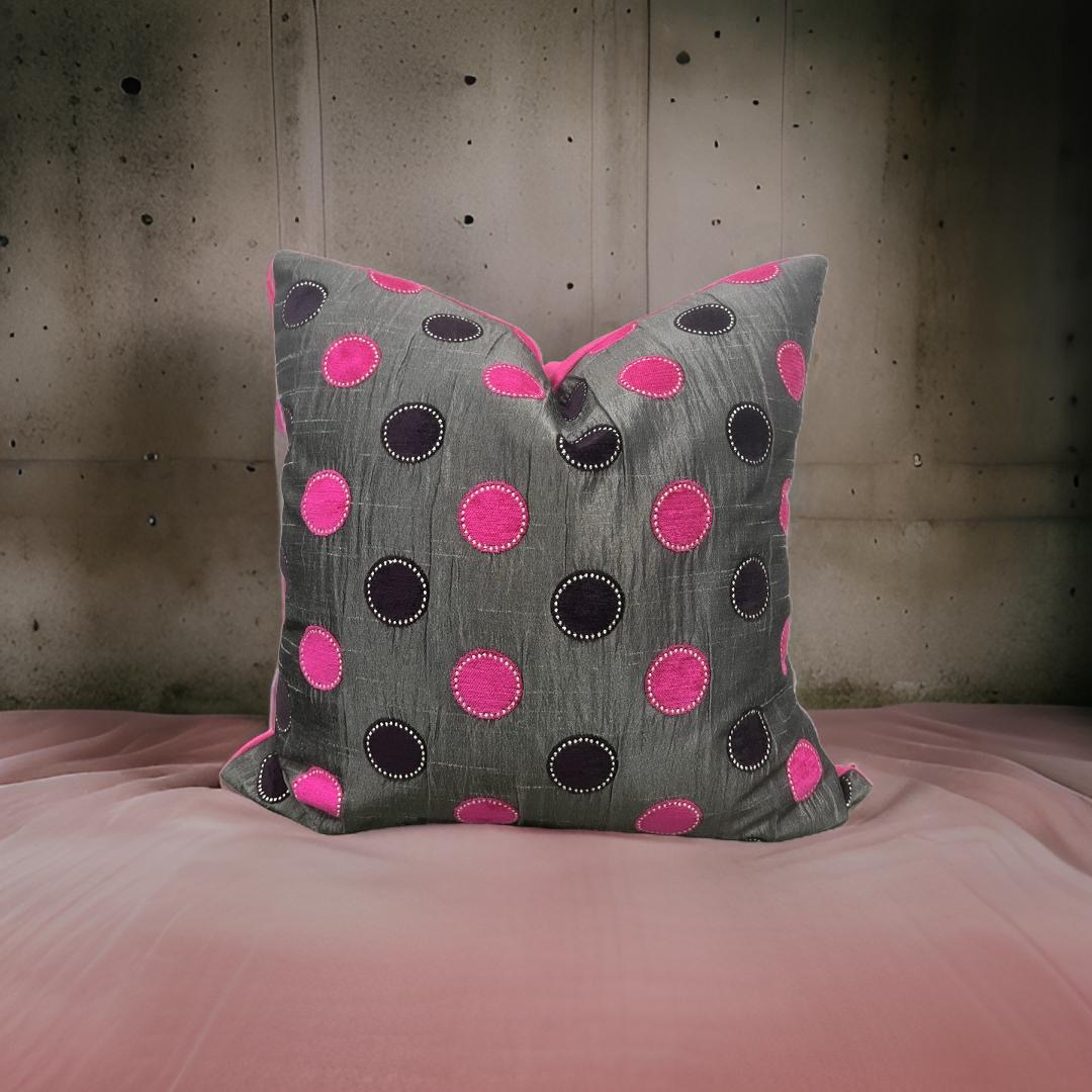 Bolero Pink 20x20" Knife Edge Decorative Pillow