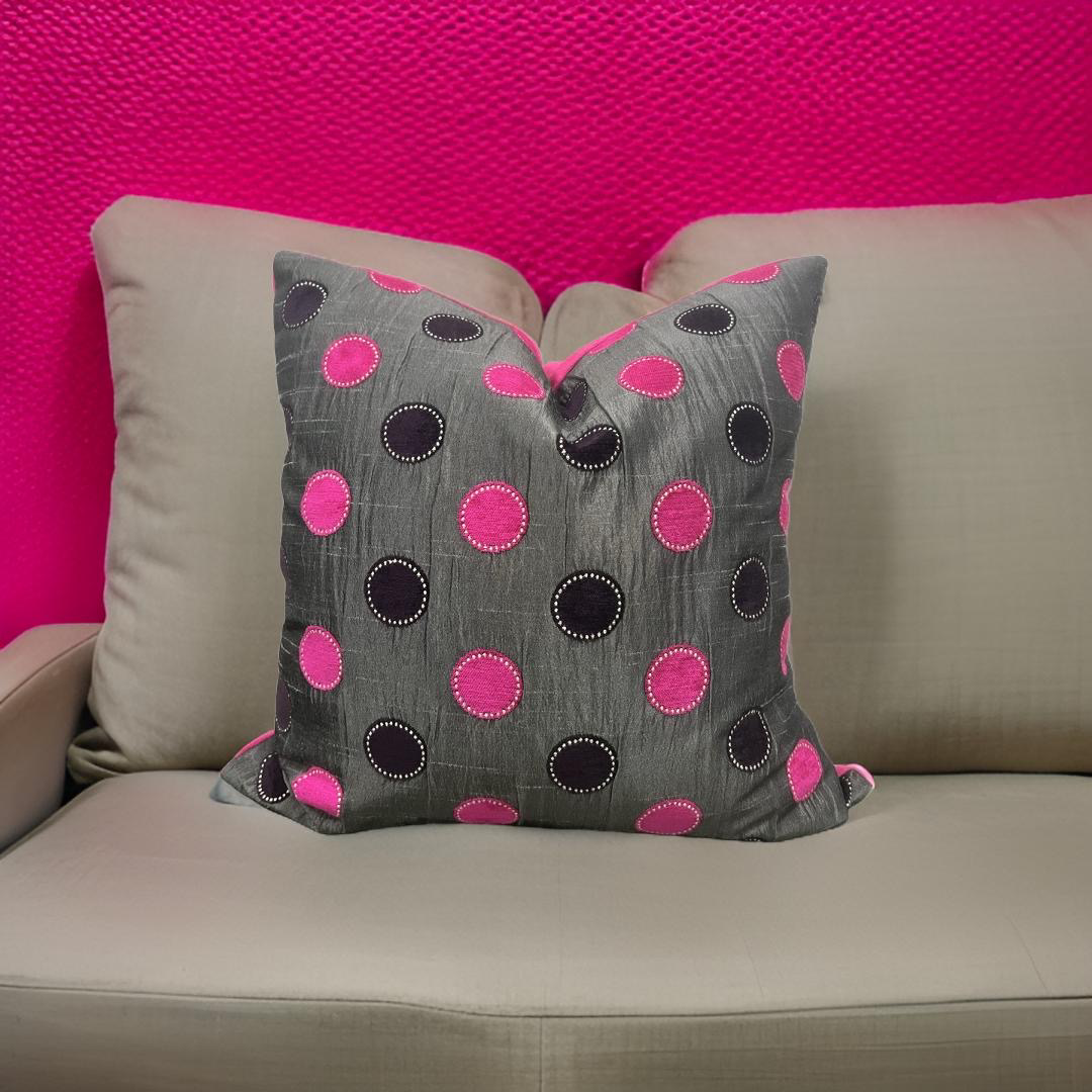 Bolero Pink 20x20" Knife Edge Decorative Pillow