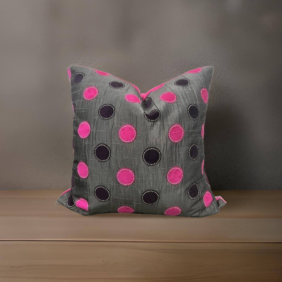 Bolero Pink 20x20" Knife Edge Decorative Pillow