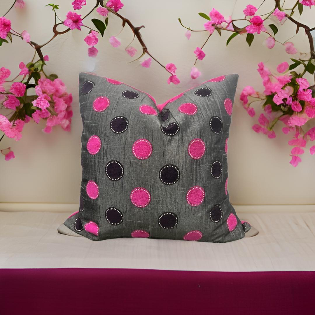 Bolero Pink 20x20" Knife Edge Decorative Pillow