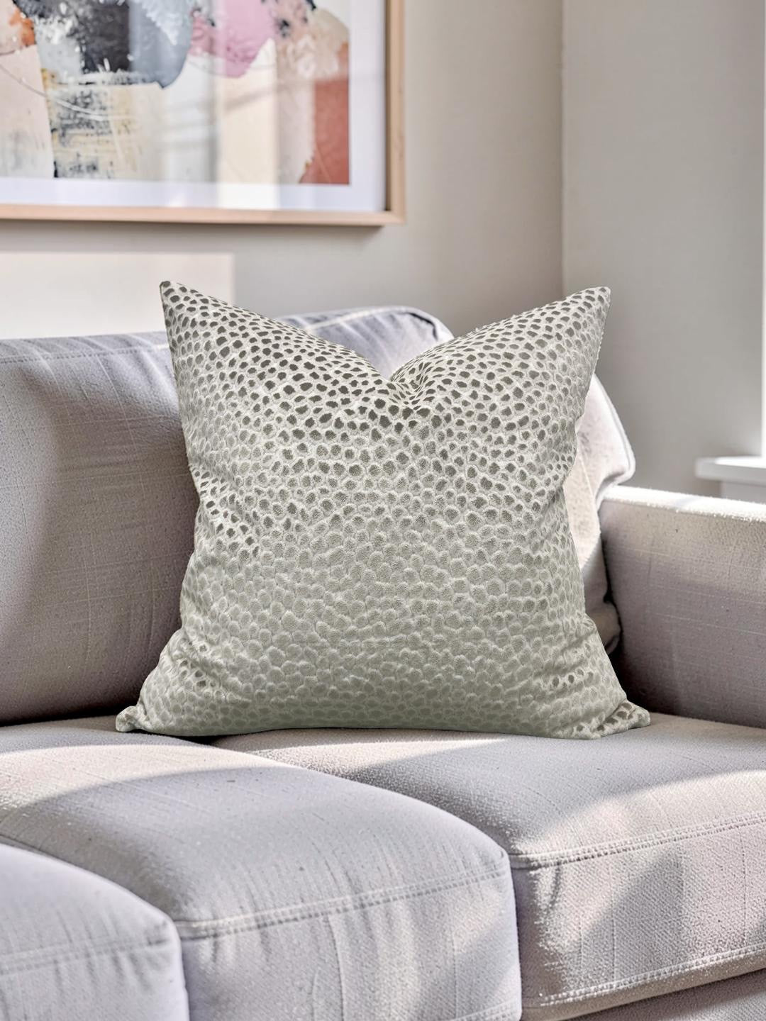 Casal Fabric Decorative Pillow Saseka Taupe 22x22" Knife Edge Cover
