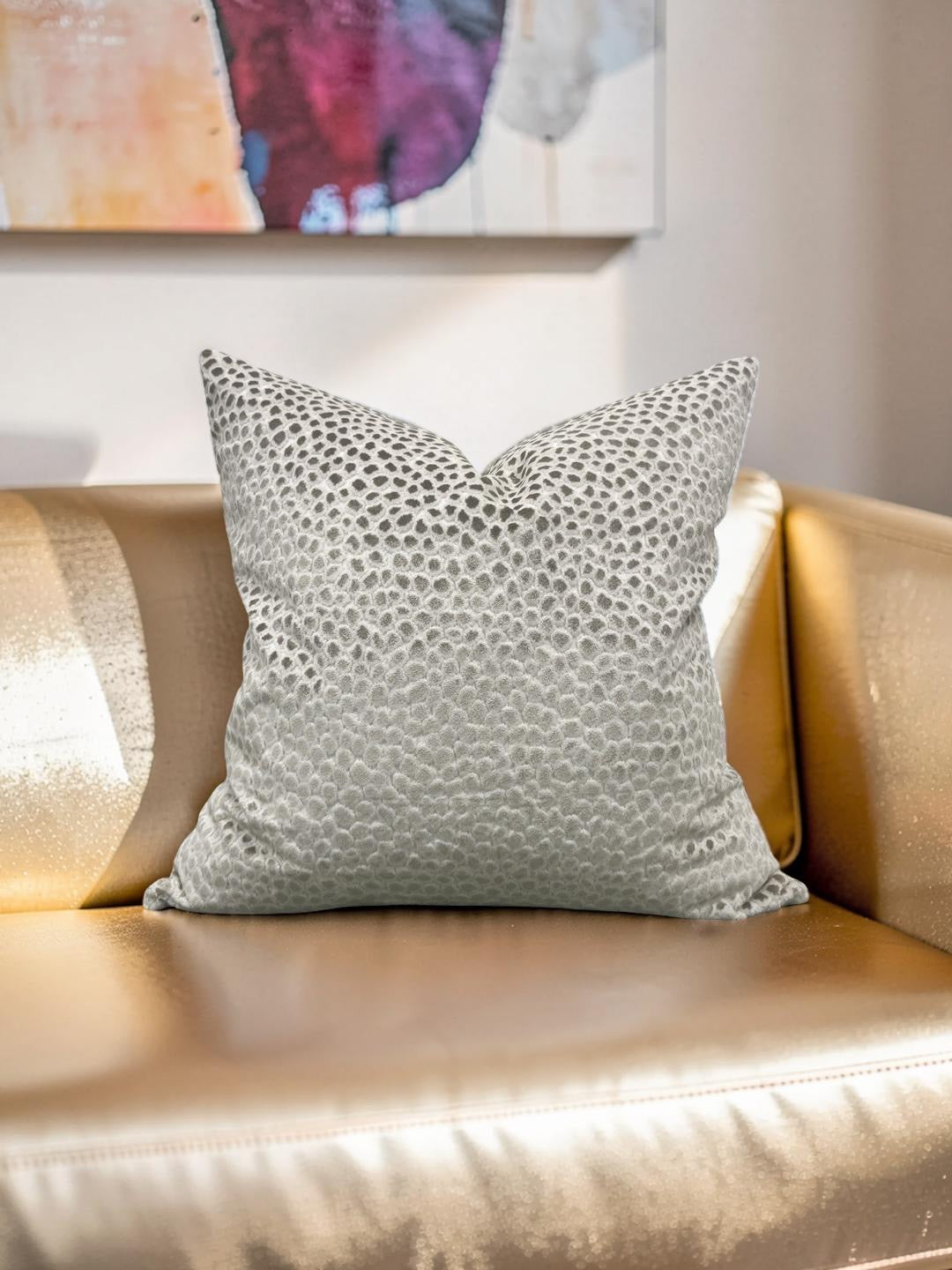 Casal Fabric Decorative Pillow Saseka Taupe 22x22" Knife Edge Cover