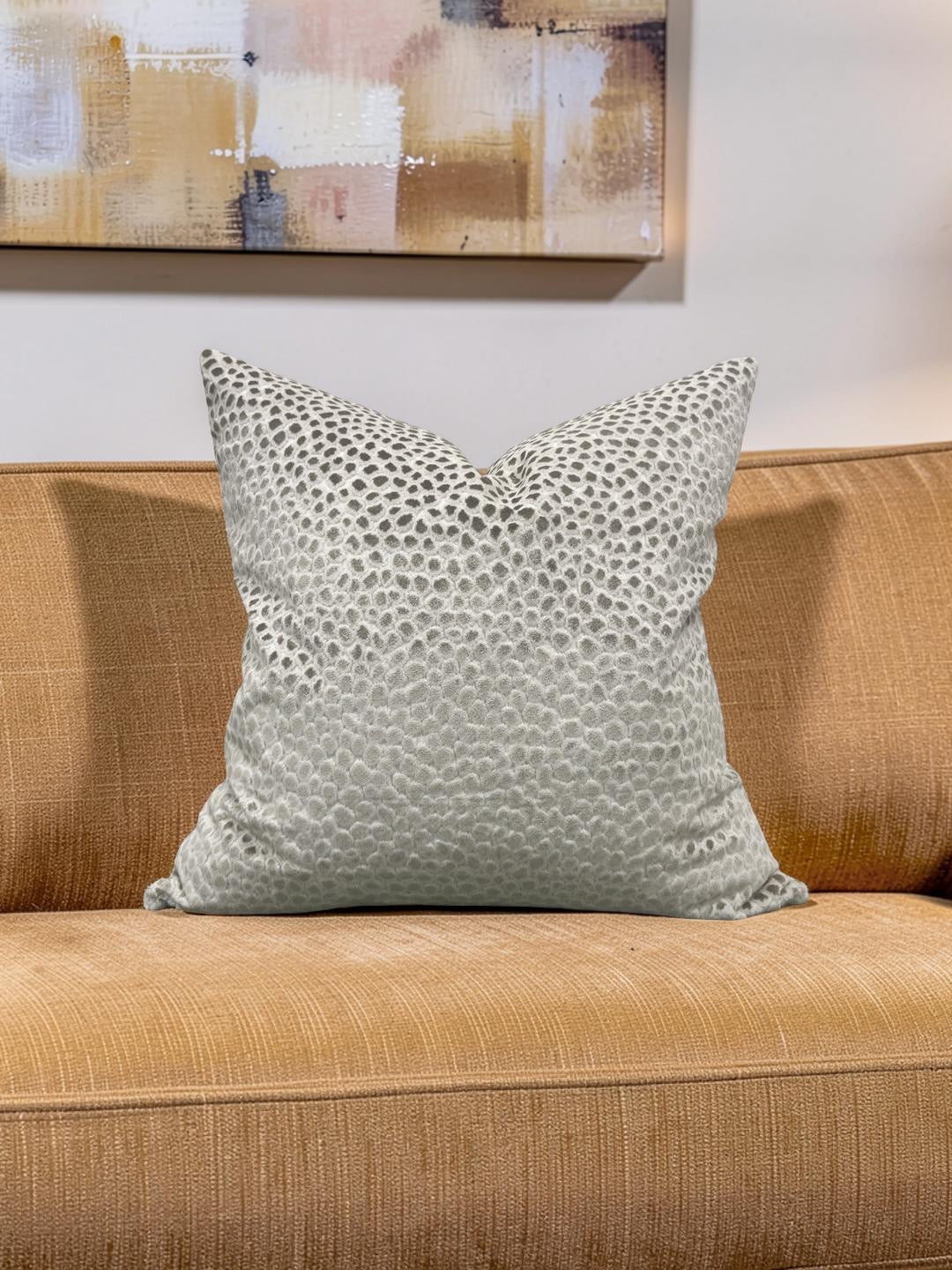 Casal Fabric Decorative Pillow Saseka Taupe 22x22" Knife Edge Cover
