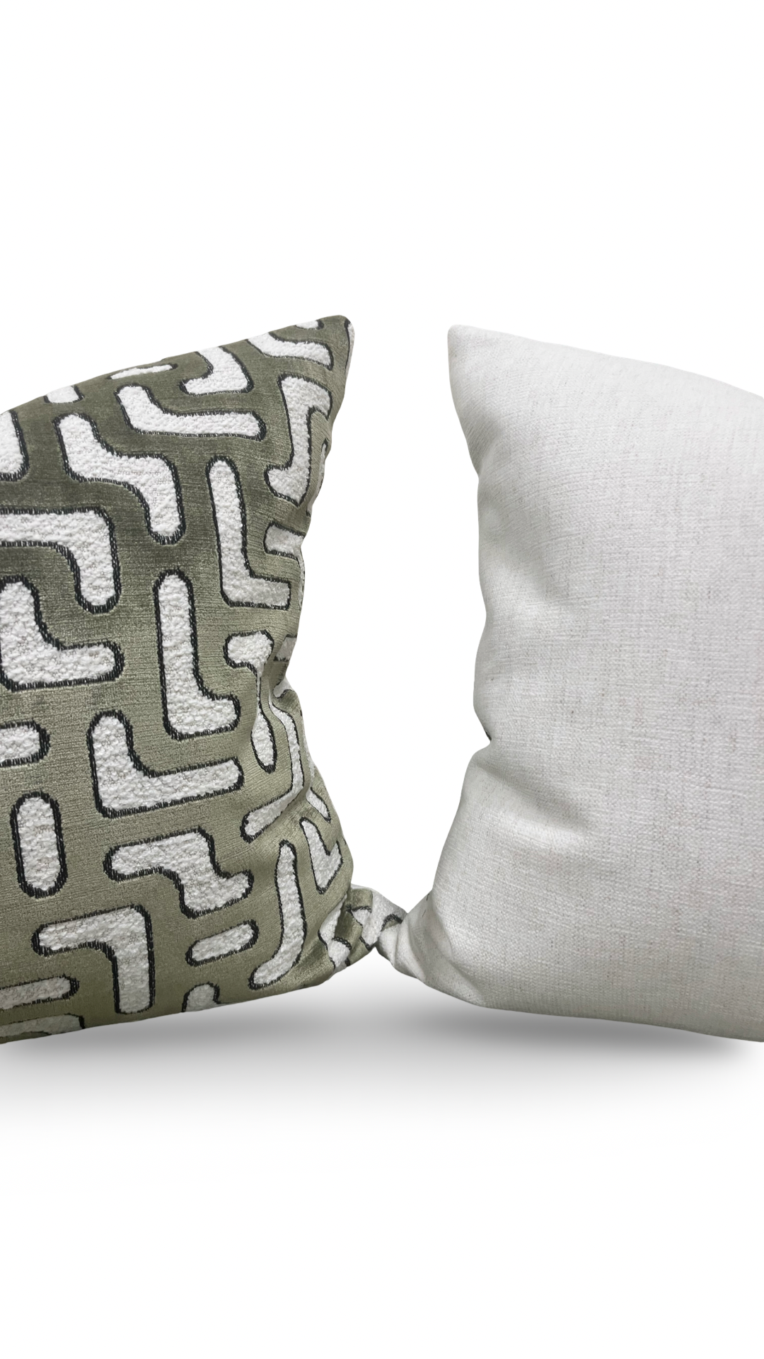 Decorative Pillow Bryce Kaki 22x22" Knife Edge Cover