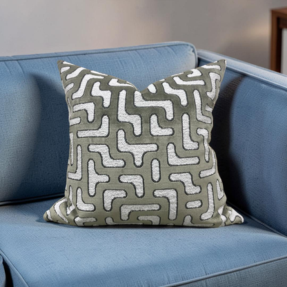 Decorative Pillow Bryce Kaki 22x22" Knife Edge Cover