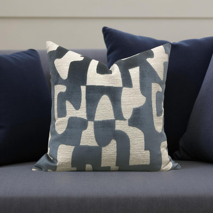 Decorative Pillow Melodie Petrole 22x22" Knife Edge Cover