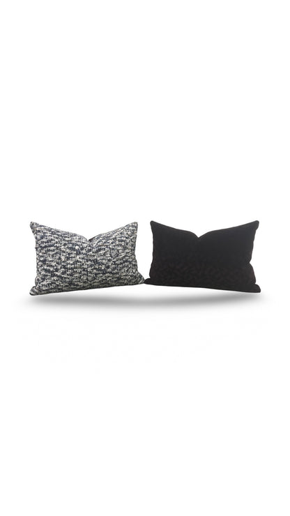 Casamance Lumbar Pillow Parmélie Orage - 12x18" Knife Edge Cover