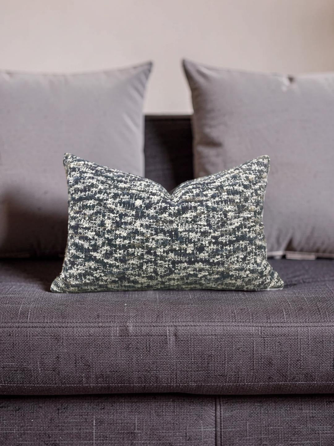 Casamance Lumbar Pillow Parmélie Orage - 12x18" Knife Edge Cover