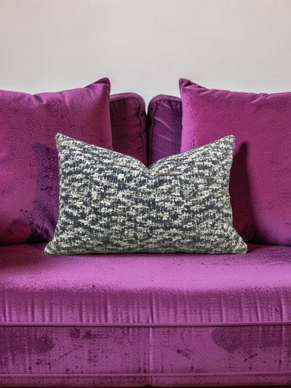 Casamance Lumbar Pillow Parmélie Orage - 12x18" Knife Edge Cover