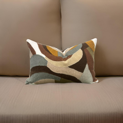 Art Club Rose Poudre 12x18" Knife Edge Decorative Lumbar Pillow