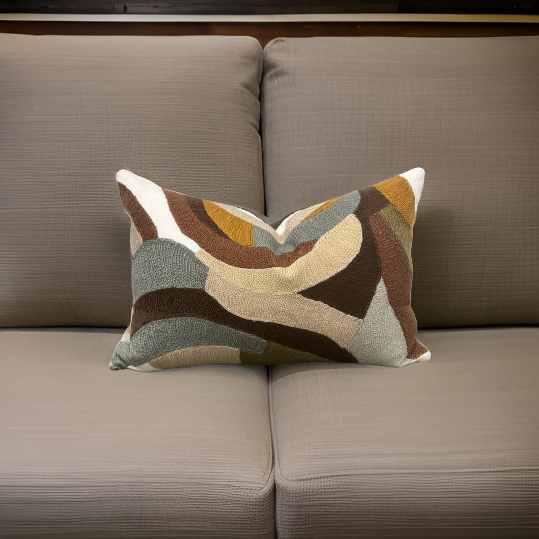 Art Club Rose Poudre 12x18" Knife Edge Decorative Lumbar Pillow