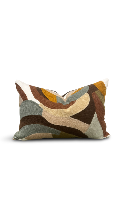 Art Club Rose Poudre 12x18" Knife Edge Decorative Lumbar Pillow
