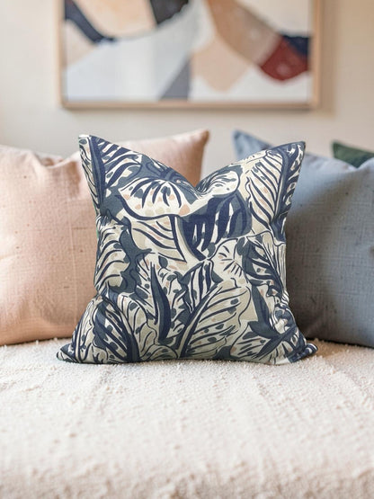 Christopher Farr Cloth Decorative Pillow Mille Feuilles 22x22" Knife Edge Cover