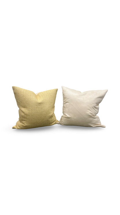 Decorative Pillow Serendipity Yellow 20x20" Knife Edge Cover