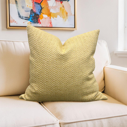 Decorative Pillow Serendipity Yellow 20x20" Knife Edge Cover
