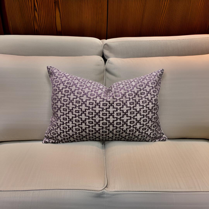Mansour Damson 12X18" Knife Edge Decorative Lumbar Pillow