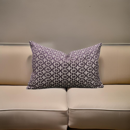 Mansour Damson 12X18" Knife Edge Decorative Lumbar Pillow
