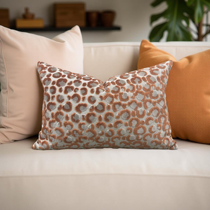 Lumbar Pillow Animal Print Pokot Spice 12x18" Knife Edge Cover