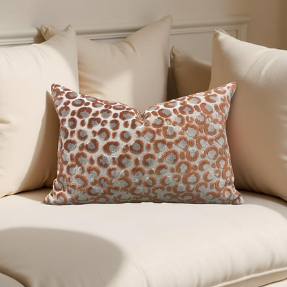 Lumbar Pillow Animal Print Pokot Spice 12x18" Knife Edge Cover