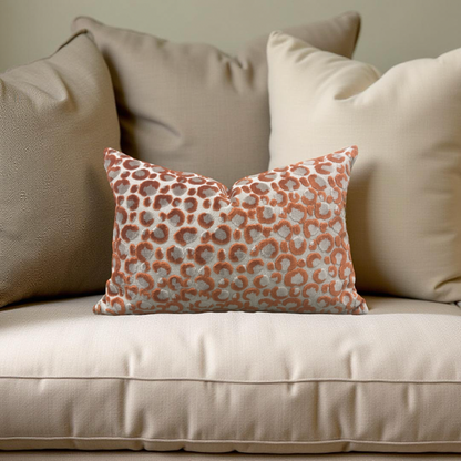 Lumbar Pillow Animal Print Pokot Spice 12x18" Knife Edge Cover