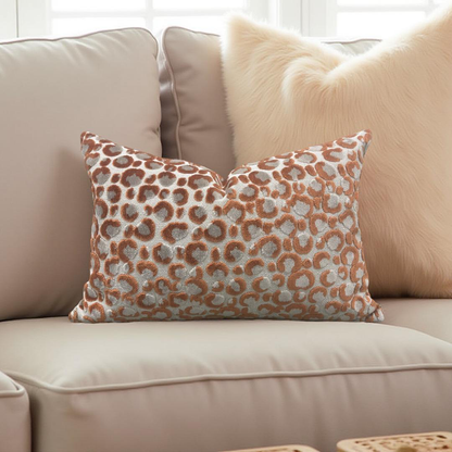 Lumbar Pillow Animal Print Pokot Spice 12x18" Knife Edge Cover