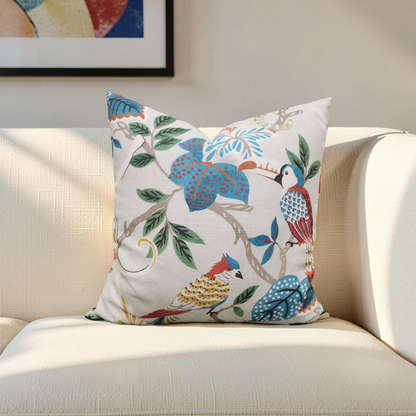 Colorful Decorative Pillow Indira Multi 18x18" Knife Edge Cover