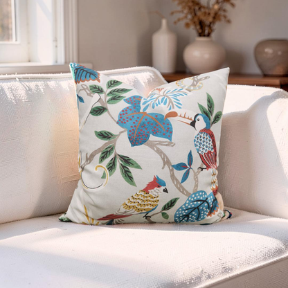 Colorful Decorative Pillow Indira Multi 18x18" Knife Edge Cover