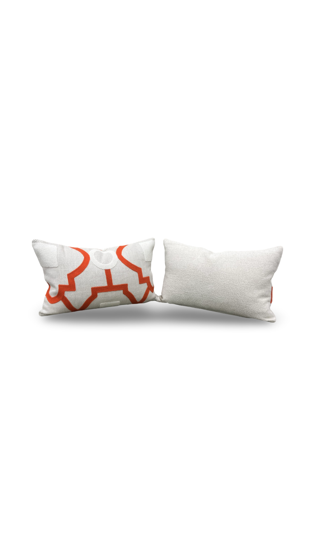 Tanvi Orange 12x18" Knife Edge Decorative Lumbar Pillow