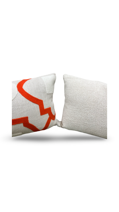 Tanvi Orange 12x18" Knife Edge Decorative Lumbar Pillow