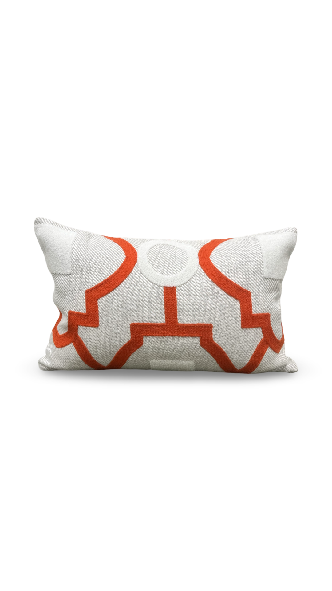 Tanvi Orange 12x18" Knife Edge Decorative Lumbar Pillow
