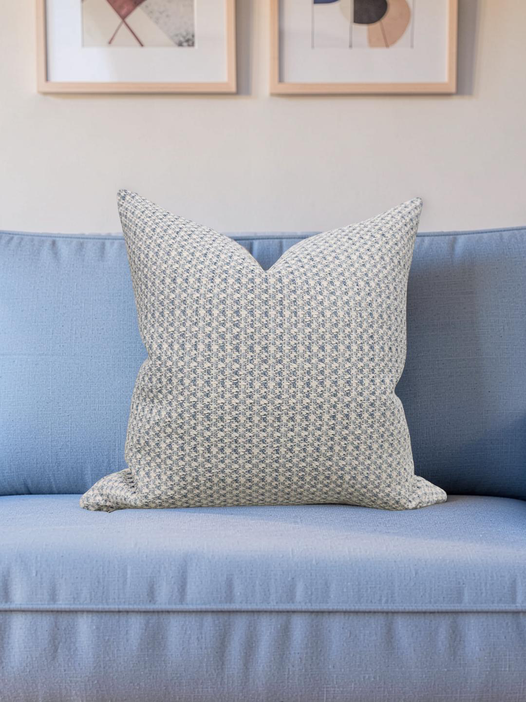 Decorative Pillow Borgo Sky Blue - 20x20" Knife Edge Cover