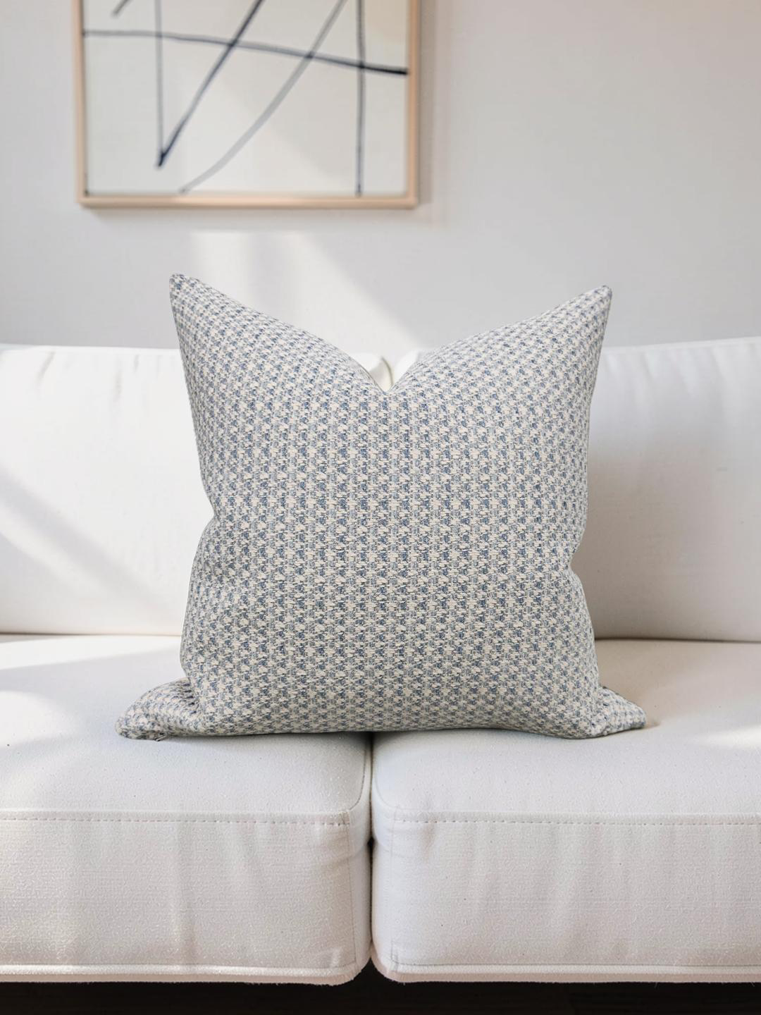Decorative Pillow Borgo Sky Blue - 20x20" Knife Edge Cover