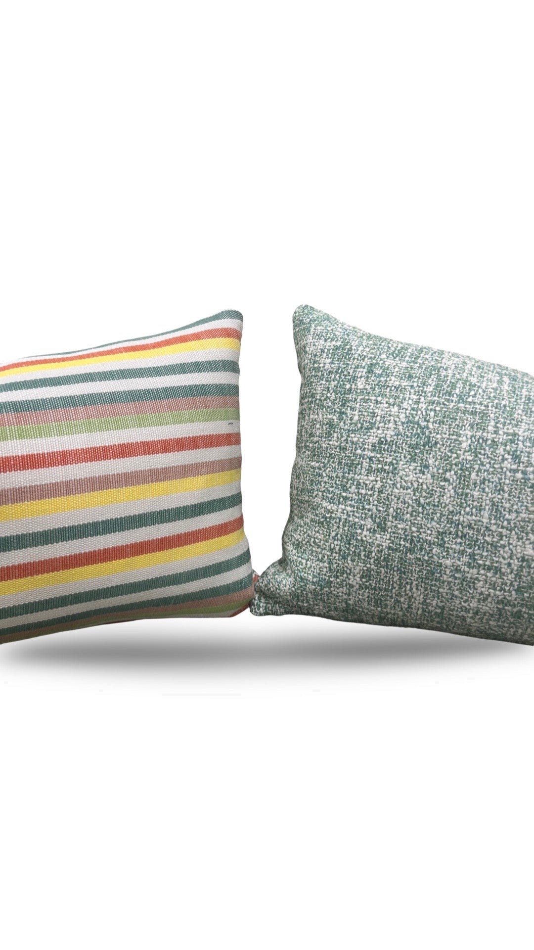 Lumbar Pillow Multi Colored Stripe 12x18" Knife Edge Cover