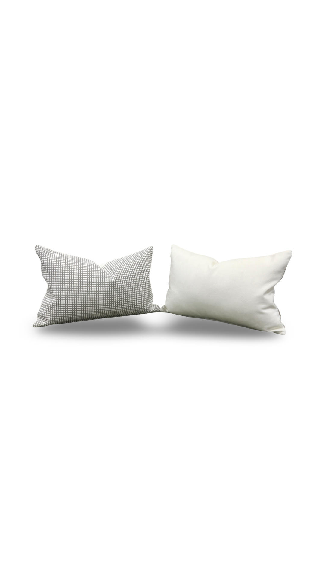 Cream Raised Polka Dots on Tan 12x18" Knife Edge Decorative Lumbar Pillow