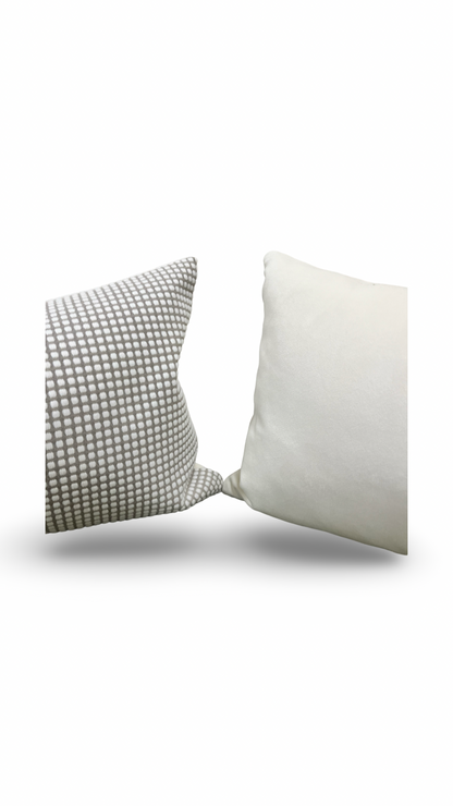 Cream Raised Polka Dots on Tan 12x18" Knife Edge Decorative Lumbar Pillow